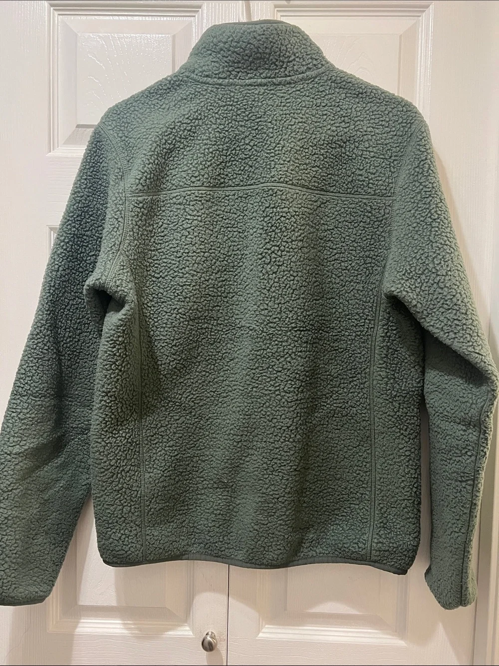 The North Face Olive Green Sherpa Fleece Jacket